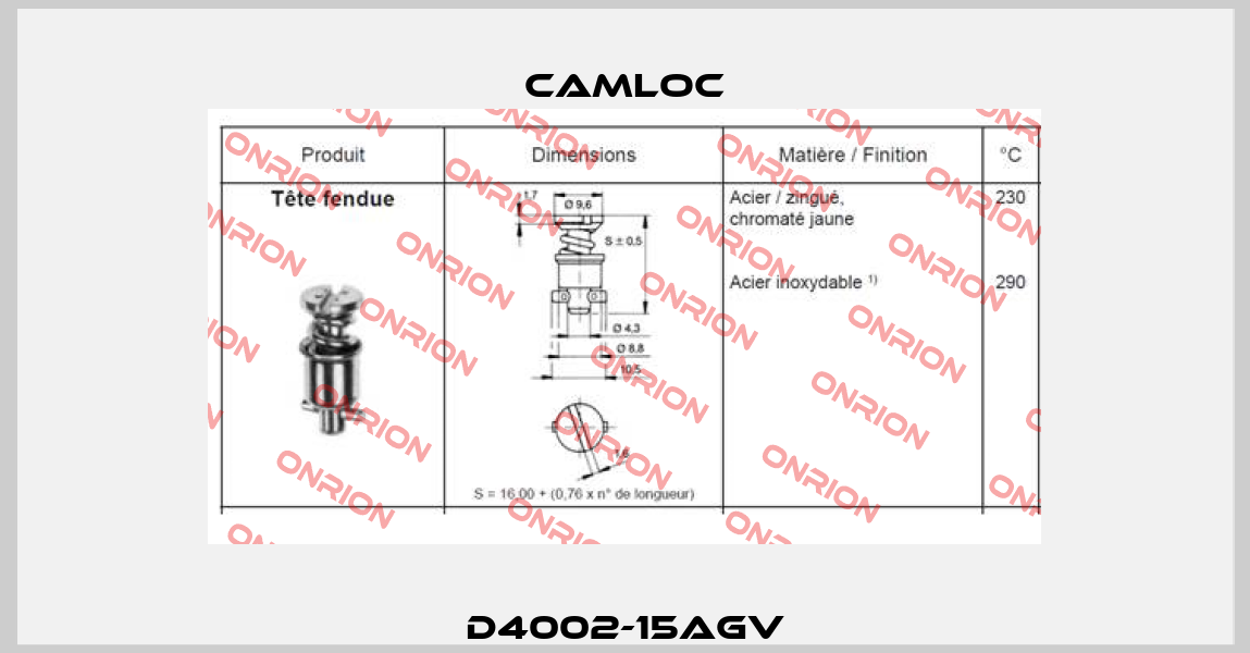 D4002-15AGV Camloc