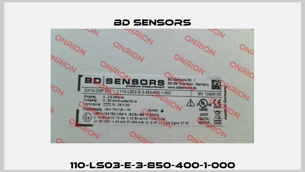 110-LS03-E-3-850-400-1-000 Bd Sensors