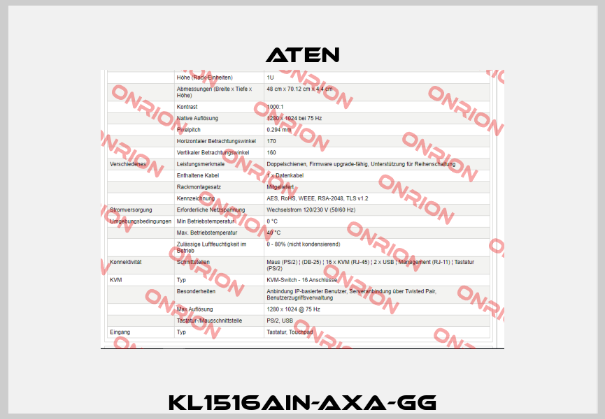 KL1516AiN-AXA-GG Aten