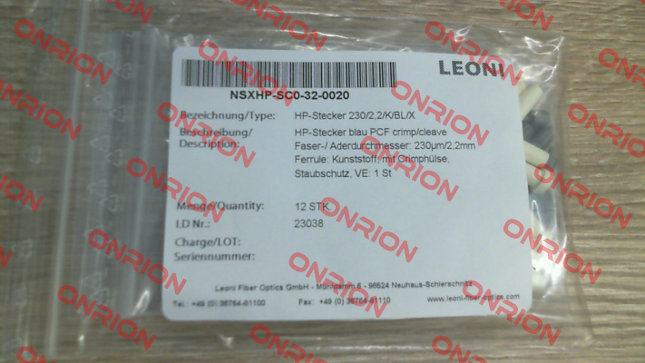 NSXHP-SC0-32-0020 Leoni