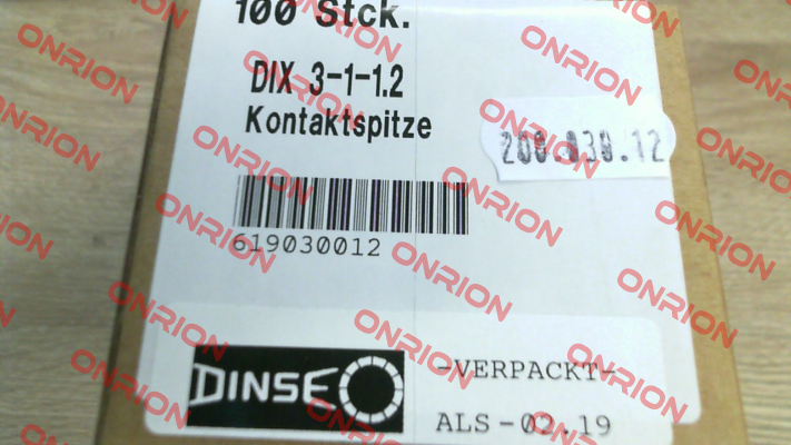 DIX 3-1-1.2 (pack x10) Dinse