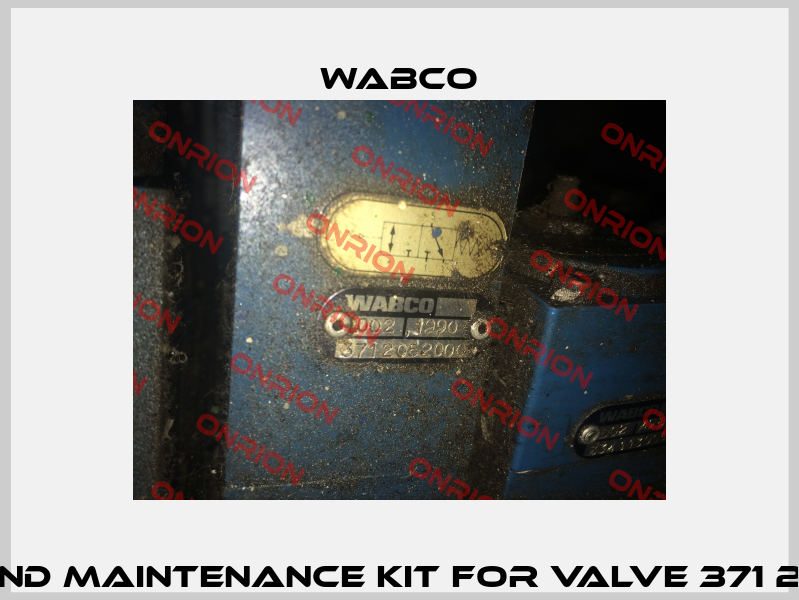 Repair and maintenance kit for Valve 371 205 200 0  Wabco