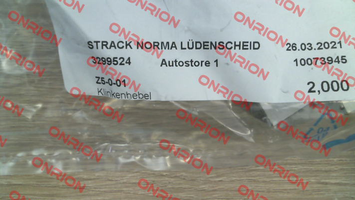 p/n: 69996; Type: Z5-0-01 Strack