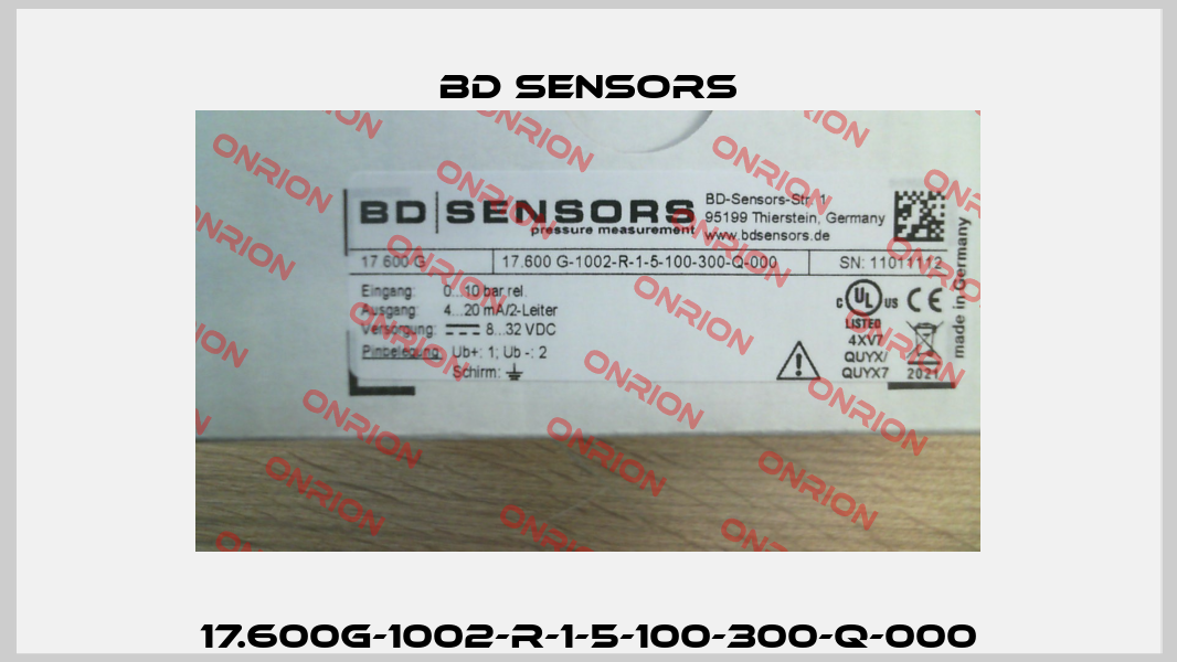 17.600G-1002-R-1-5-100-300-Q-000 Bd Sensors