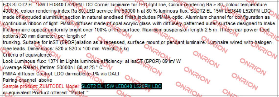 SLOTLIGHT INFINITY luminaire + corner 3  Zumtobel