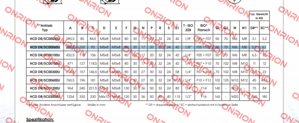 DR00060UF05F0717AZ Air Torque