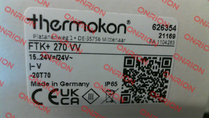 626354 (FTK+ 270 VV) Thermokon