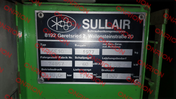 Platine U3 / Störmeldekarte für S25 E10  Sullair