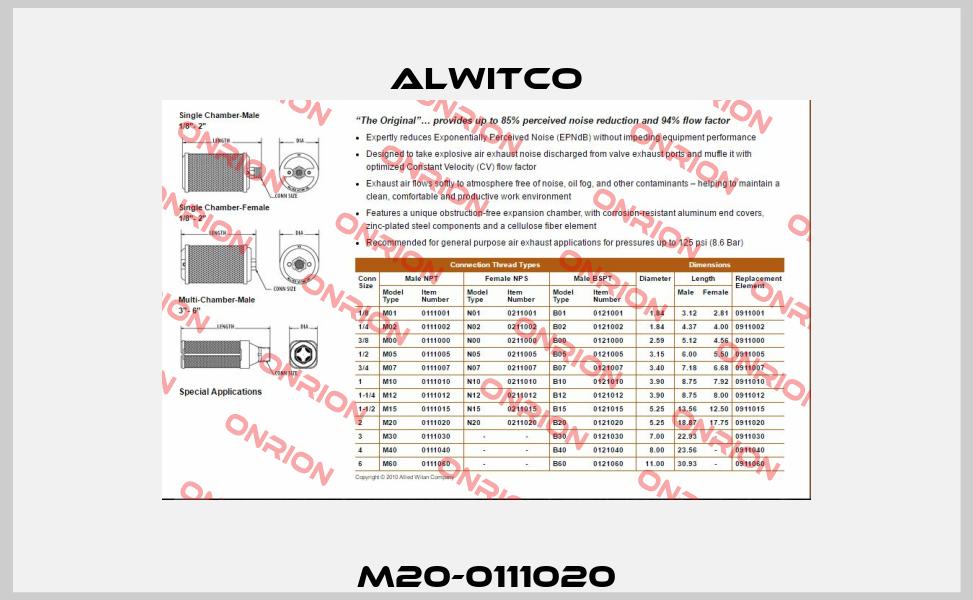 M20-0111020 Alwitco