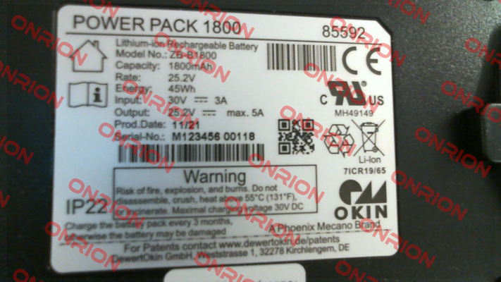 JLDP.11.011.000 //  Power Pack 1800 Okin