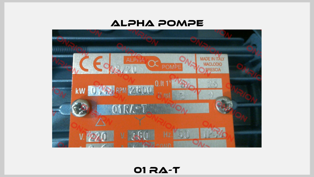 01 RA-T Alpha Pompe