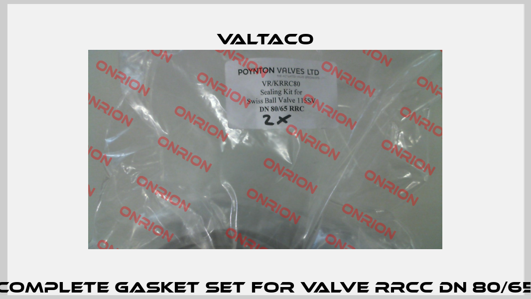 Complete gasket set for valve RRCC DN 80/65 Valtaco