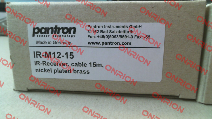 p/n: 9SIR024, Type: IR-M12-15 Pantron