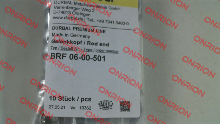 BRF06-00-501 Durbal