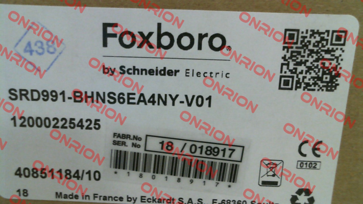 SRD991-BHNS6EA4NY-V01 Foxboro