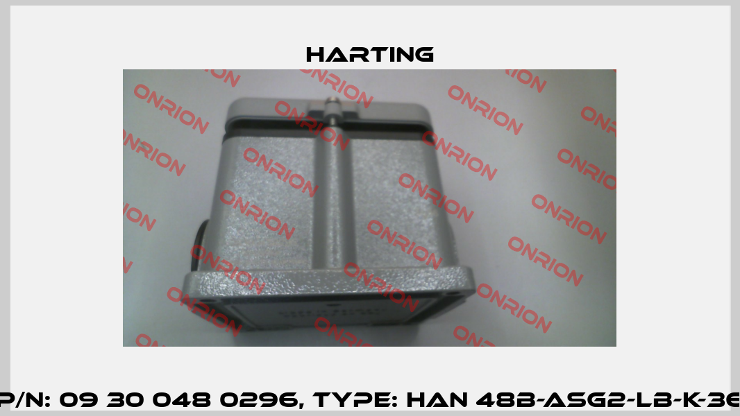 P/N: 09 30 048 0296, Type: Han 48B-asg2-LB-K-36 Harting