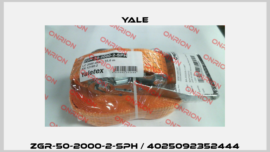 ZGR-50-2000-2-SPH / 4025092352444 Yale
