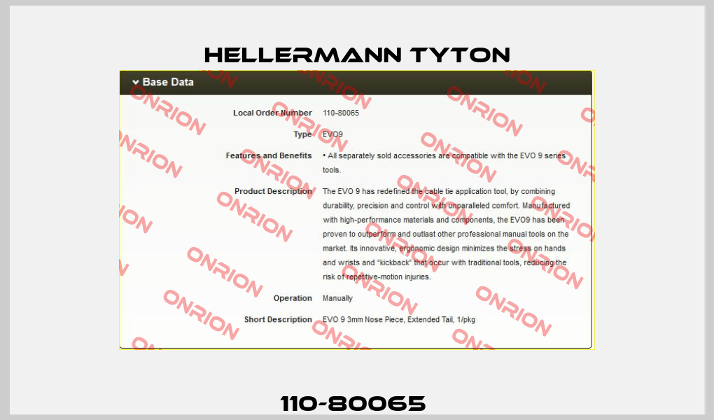 110-80065  Hellermann Tyton