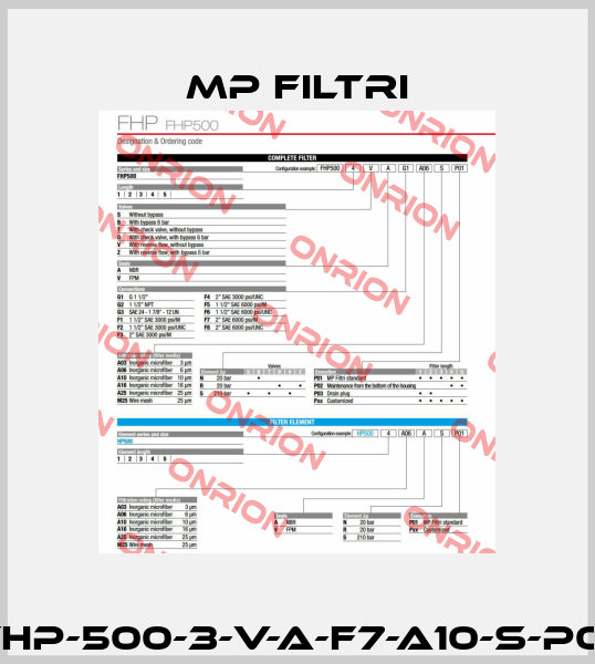 FHP-500-3-V-A-F7-A10-S-P01 MP Filtri