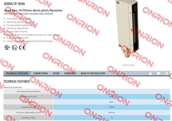 BX80A/1P-0HAN Micro Detectors / Diell