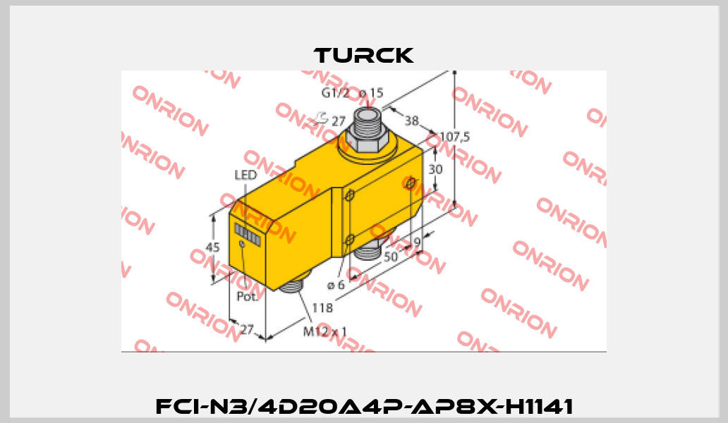 FCI-N3/4D20A4P-AP8X-H1141 Turck