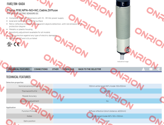FAR2/BN-0ADA Micro Detectors / Diell (now Datasensing)