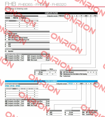 FHB-065-1-B-A-F1-A10-N-P01 MP Filtri