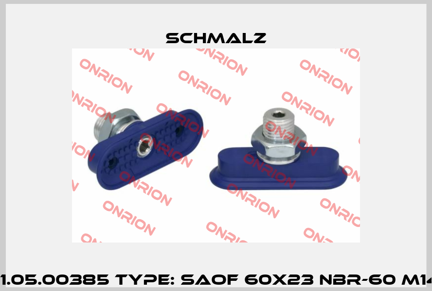 P/N: 10.01.05.00385 Type: SAOF 60x23 NBR-60 M14x1.5-AG Schmalz