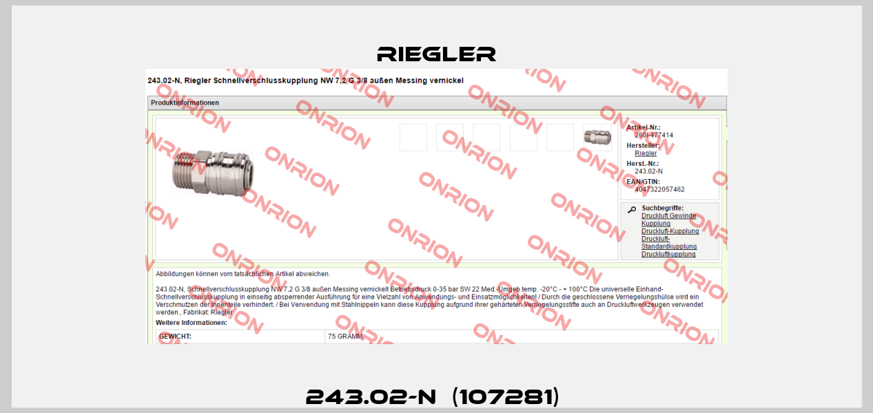 243.02-N  (107281)  Riegler