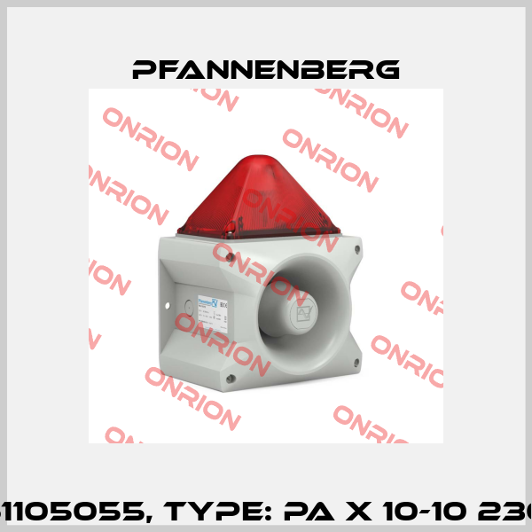 Art.No. 23361105055, Type: PA X 10-10 230 AC RO 7035 Pfannenberg