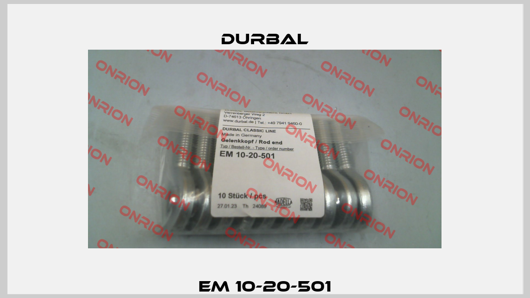EM 10-20-501 Durbal