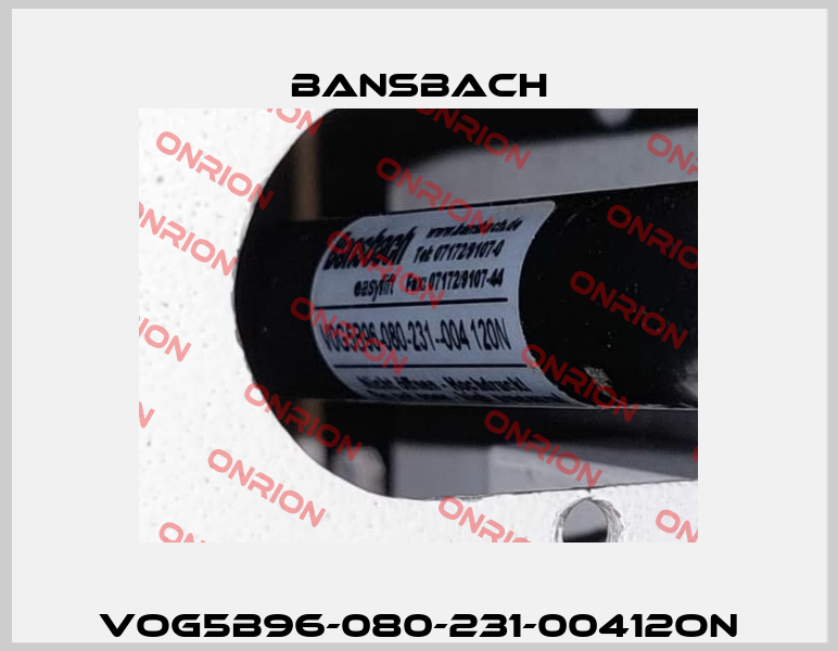 VOG5B96-080-231-00412ON Bansbach
