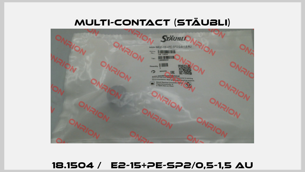 18.1504 / ME2-15+PE-SP2/0,5-1,5 AU Multi-Contact (Stäubli)