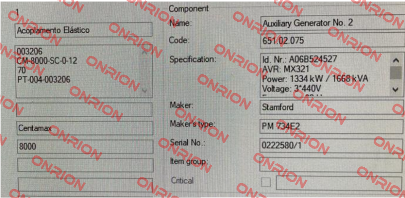PN: 7600 / 004S-08000-GUEL-031891 CENTAMAX