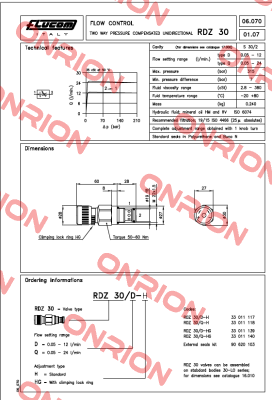 RDZ30 D-HG Flucom