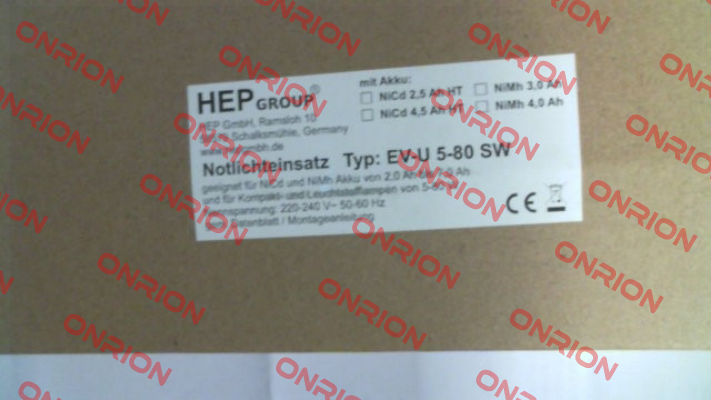 EV-U5-80-SW HEP