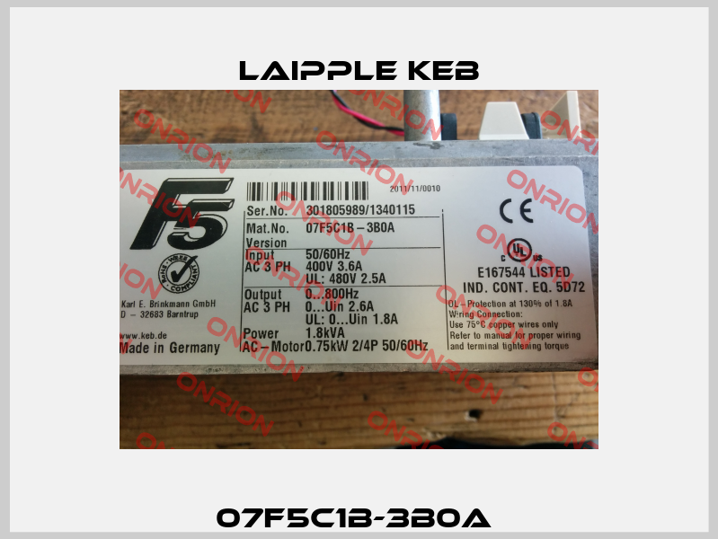 07F5C1B-3B0A  LAIPPLE KEB