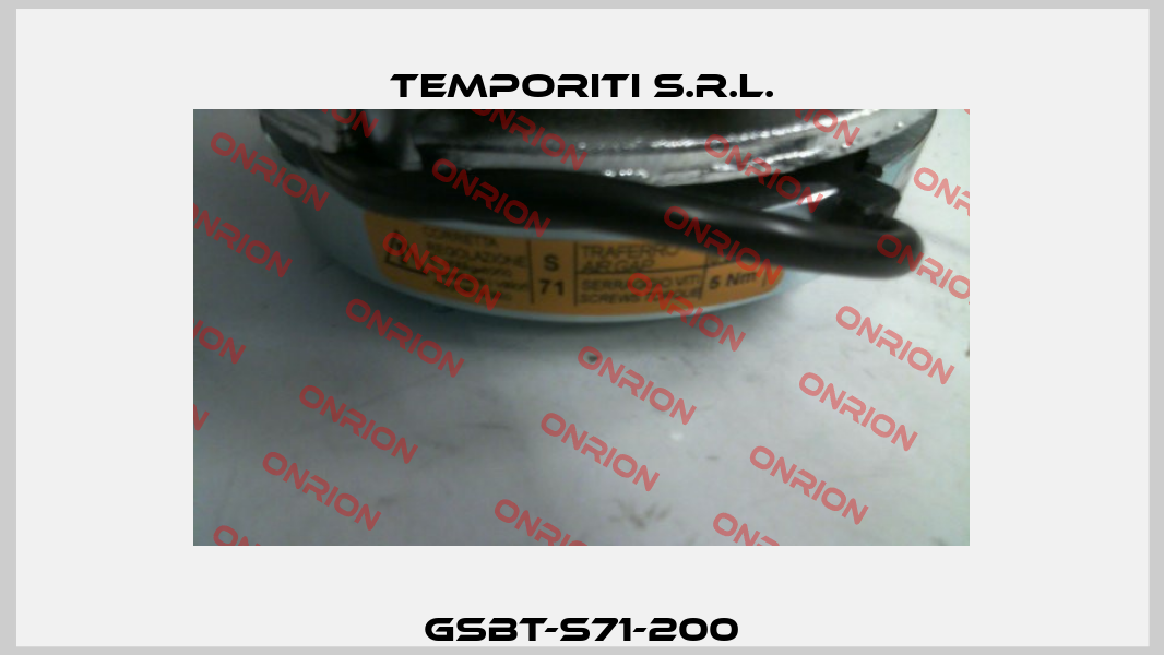 GSBT-S71-200 Temporiti s.r.l.