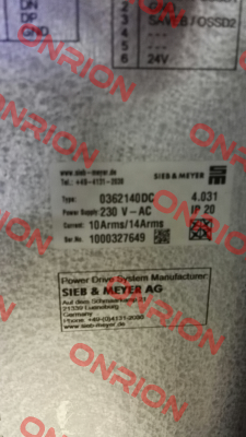 0362140DC  OEM!!  SIEB & MEYER