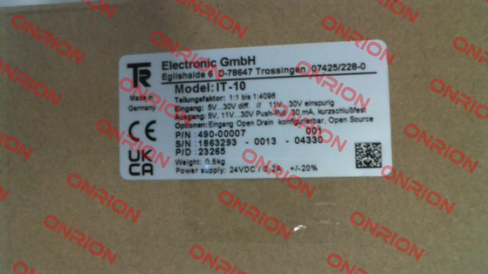 490-00007 TR Electronic