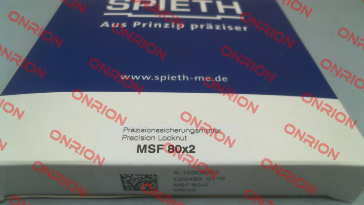 MSF 80x2 (K-10308001) Spieth