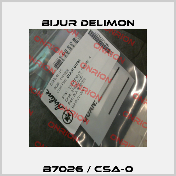 B7026 / CSA-0 Bijur Delimon