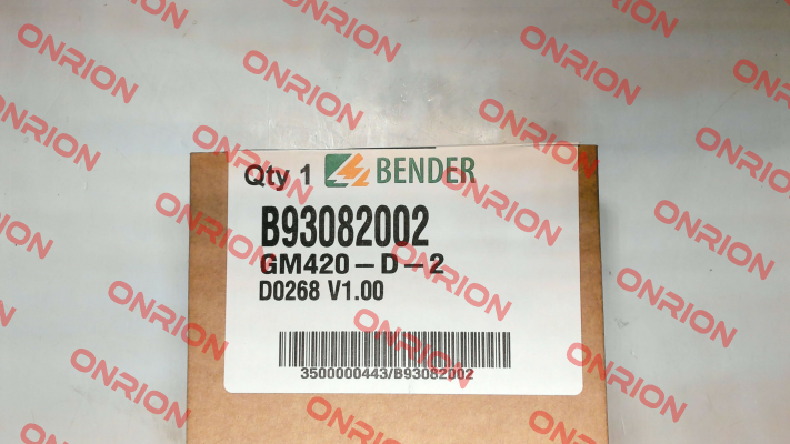 Nr. B93082002, Type: GM420-D-2 Bender